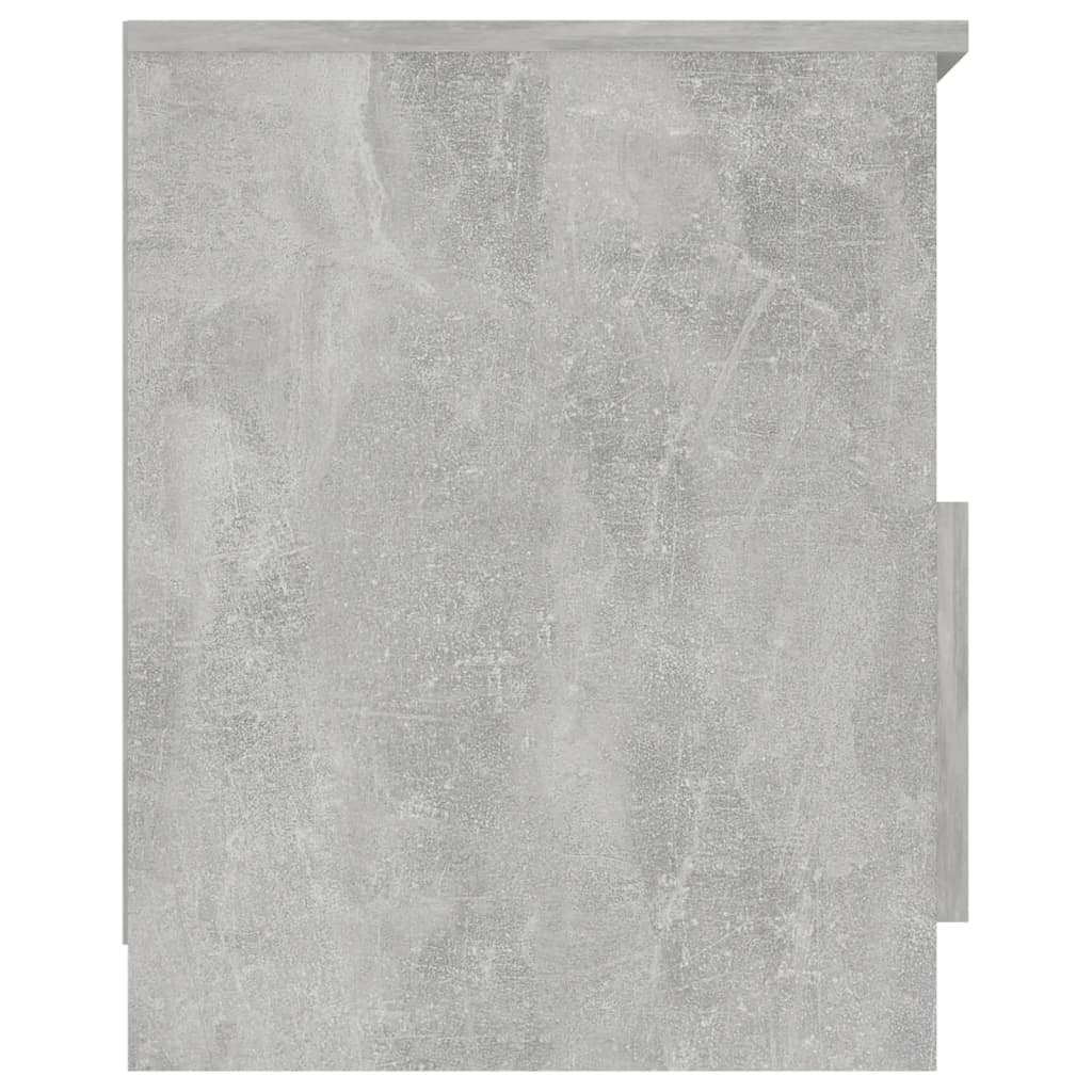 Nattbord 2 stk betonggrå 40x40x50 cm sponplate