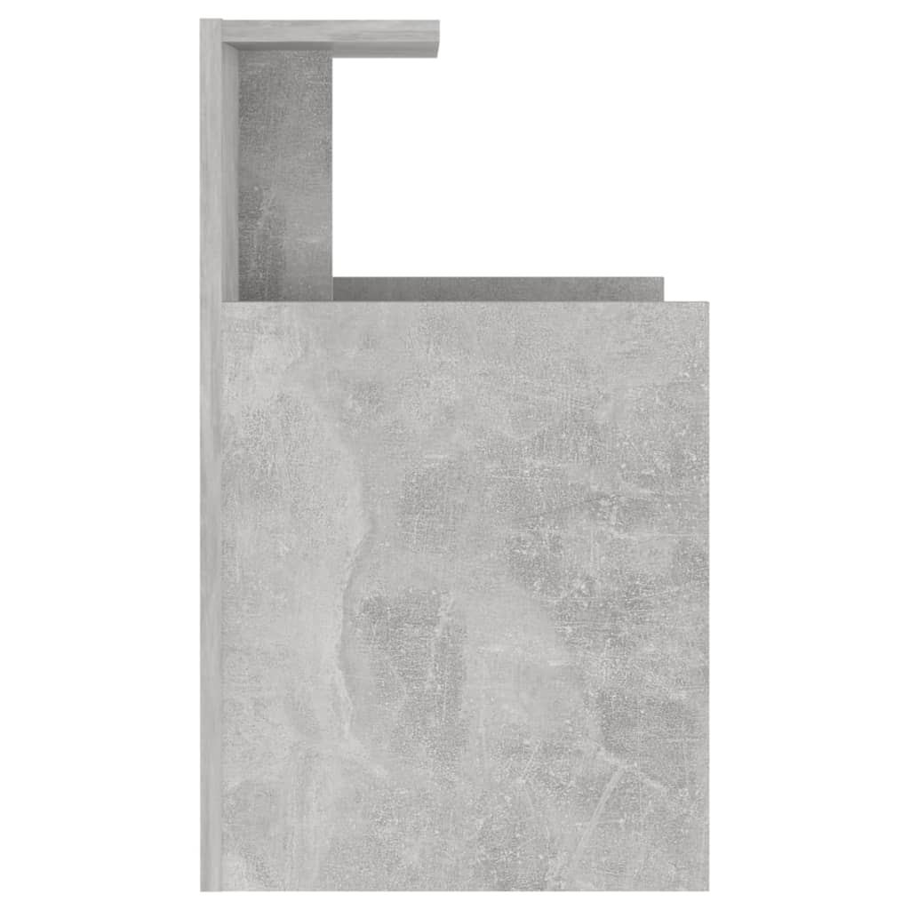 Nattbord 2 stk betonggrå 40x35x60 cm sponplate