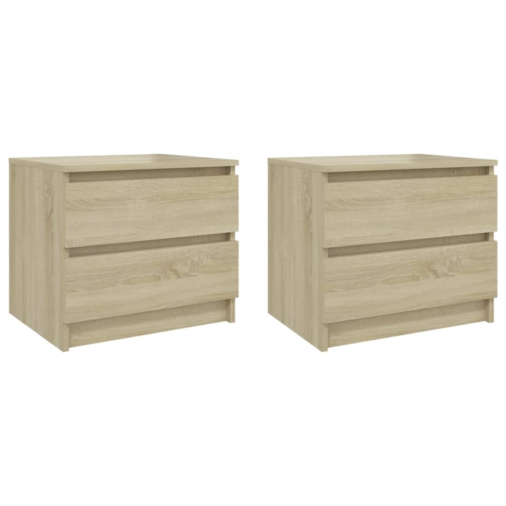 Nattbord 2 stk sonoma eik 50x39x43,5 cm konstruert tre