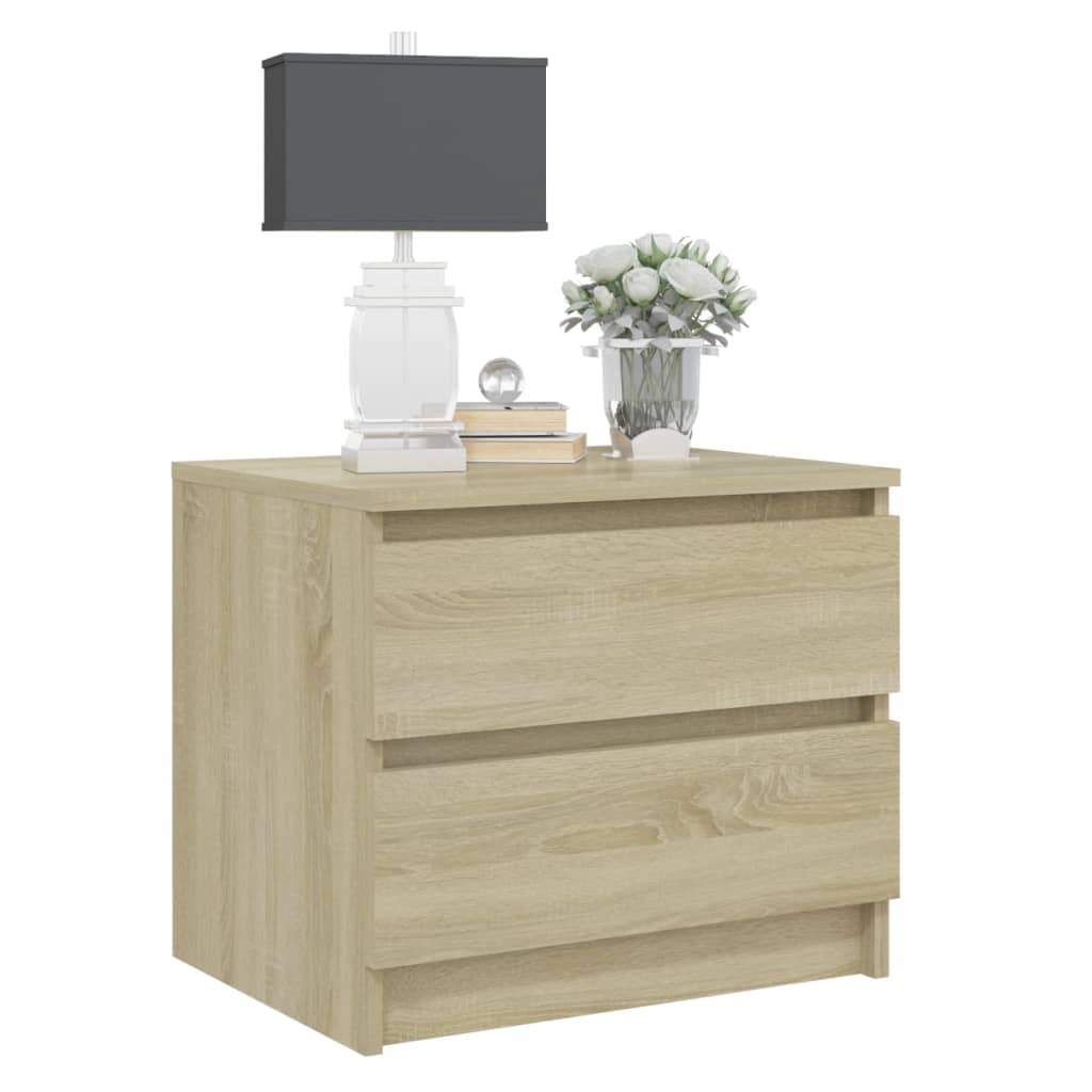 Nattbord 2 stk sonoma eik 50x39x43,5 cm konstruert tre