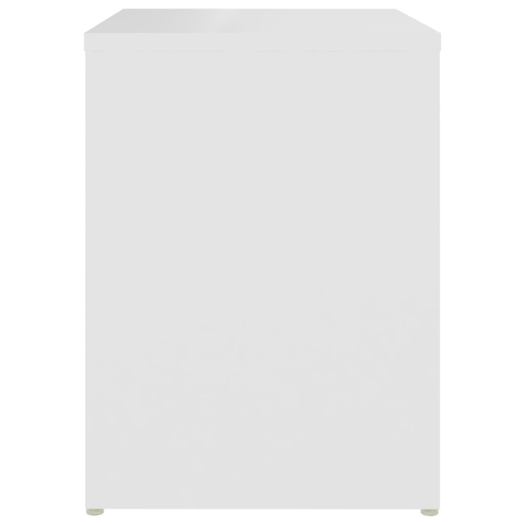 Nattbord 2 stk hvit 40x30x40 cm sponplate