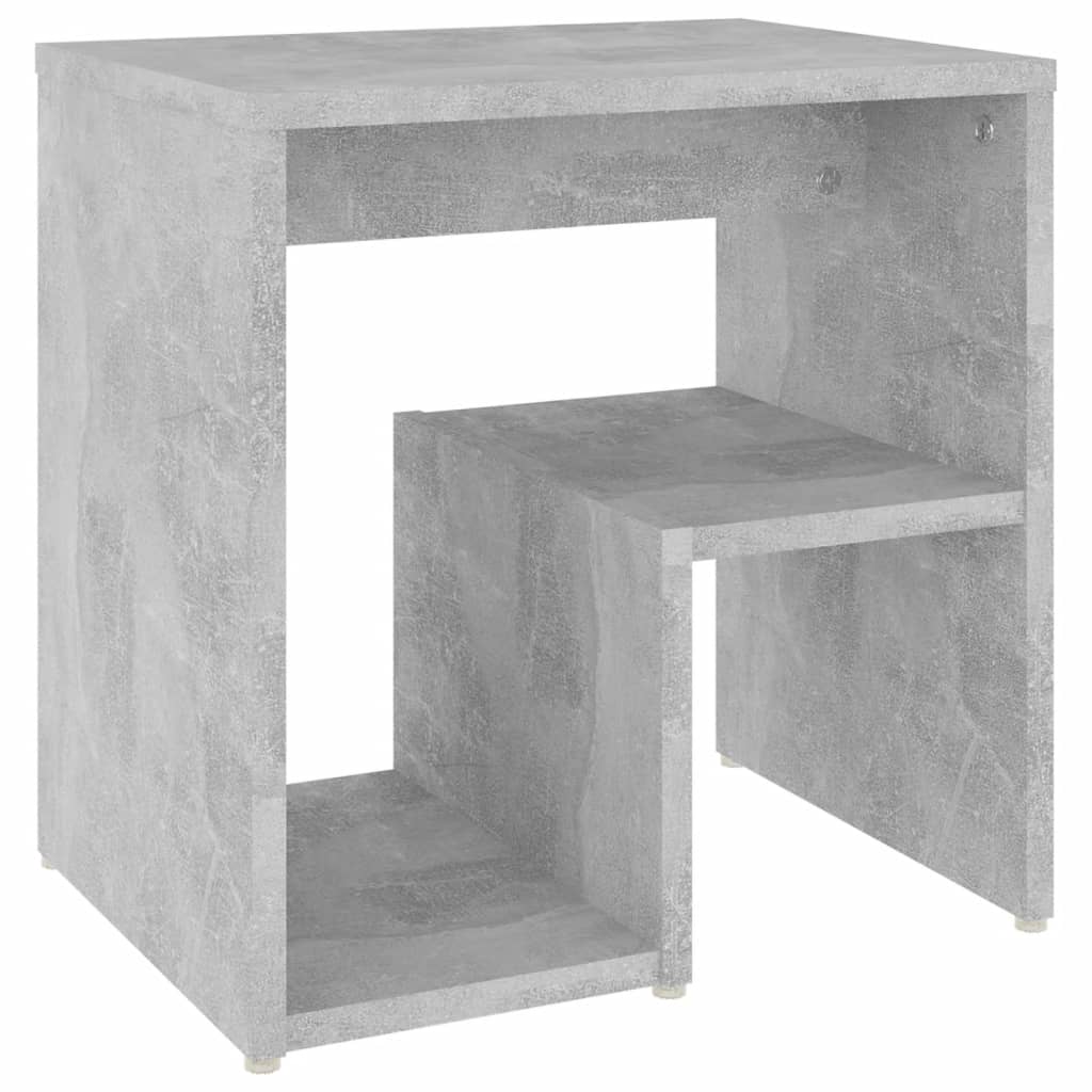 Nattbord betonggrå 40x30x40 cm konstruert tre