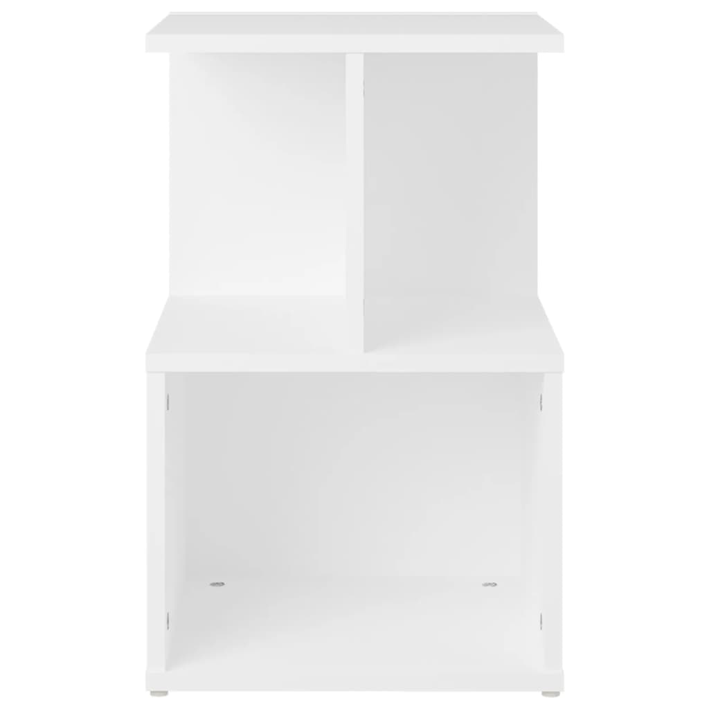 Nattbord 2 stk hvit 35x35x55 cm sponplate