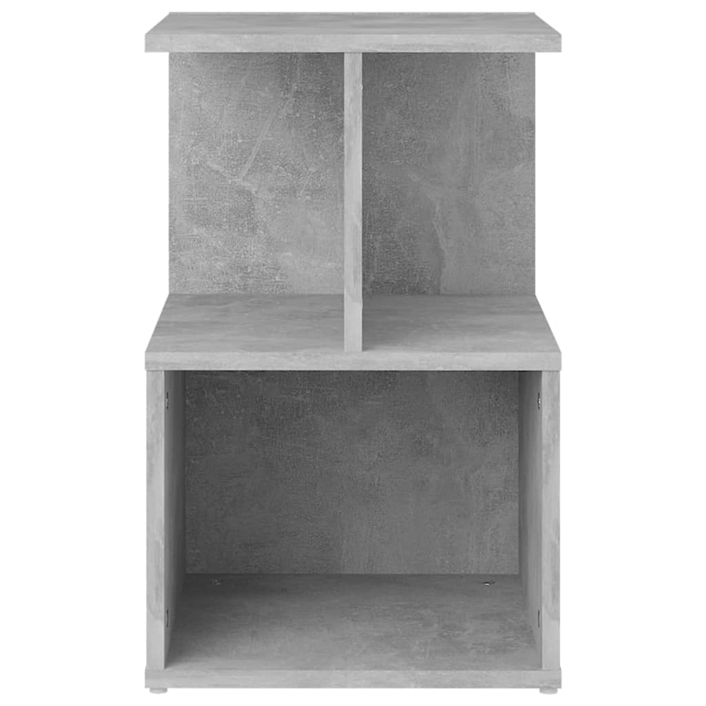 Nattbord 2 stk betonggrå 35x35x55 cm sponplate