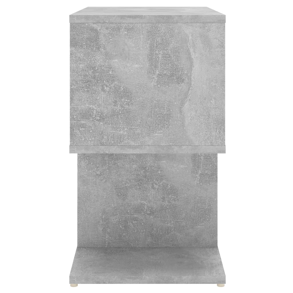 Nattbord 2 stk betonggrå 50x30x51,5 cm sponplate