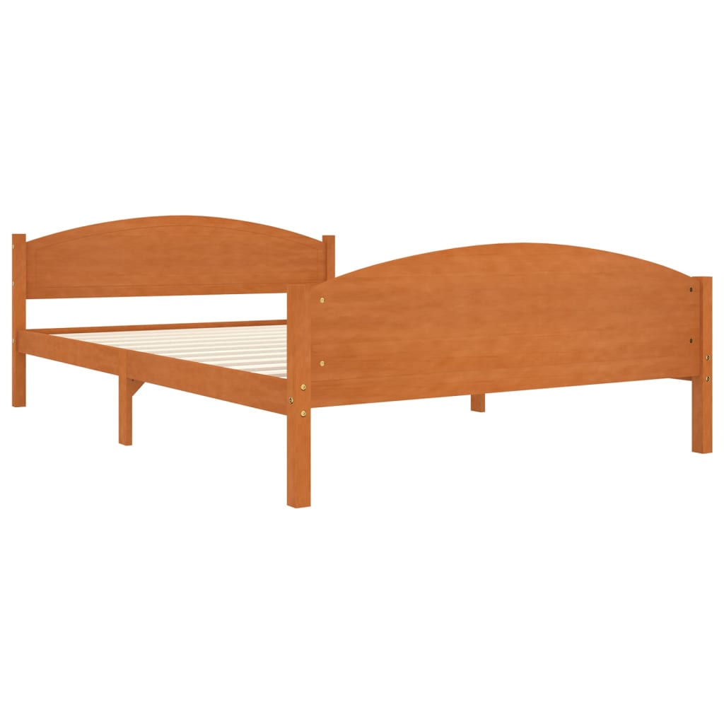 Sengeramme honningbrun heltre furu 140x200 cm
