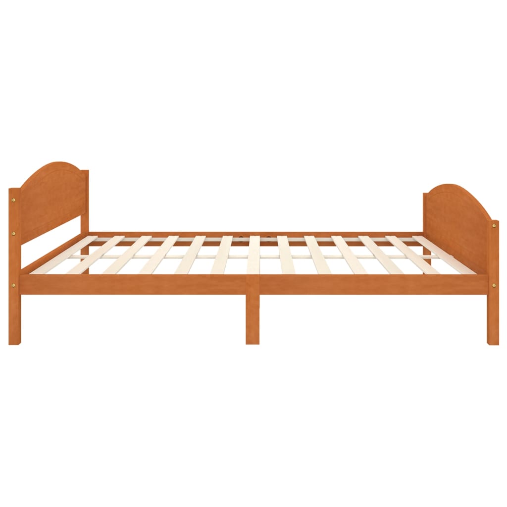 Sengeramme honningbrun heltre furu 140x200 cm