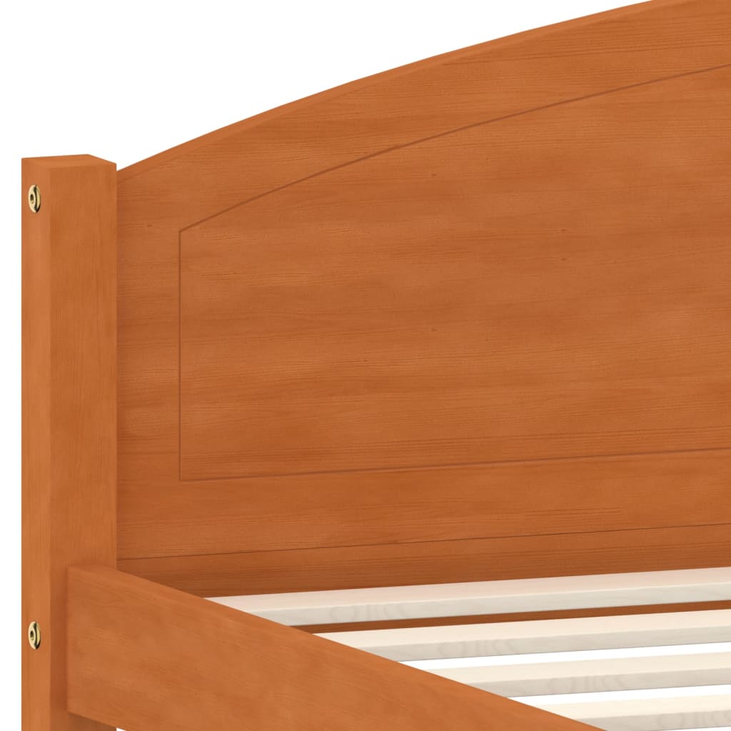 Sengeramme honningbrun heltre furu 140x200 cm