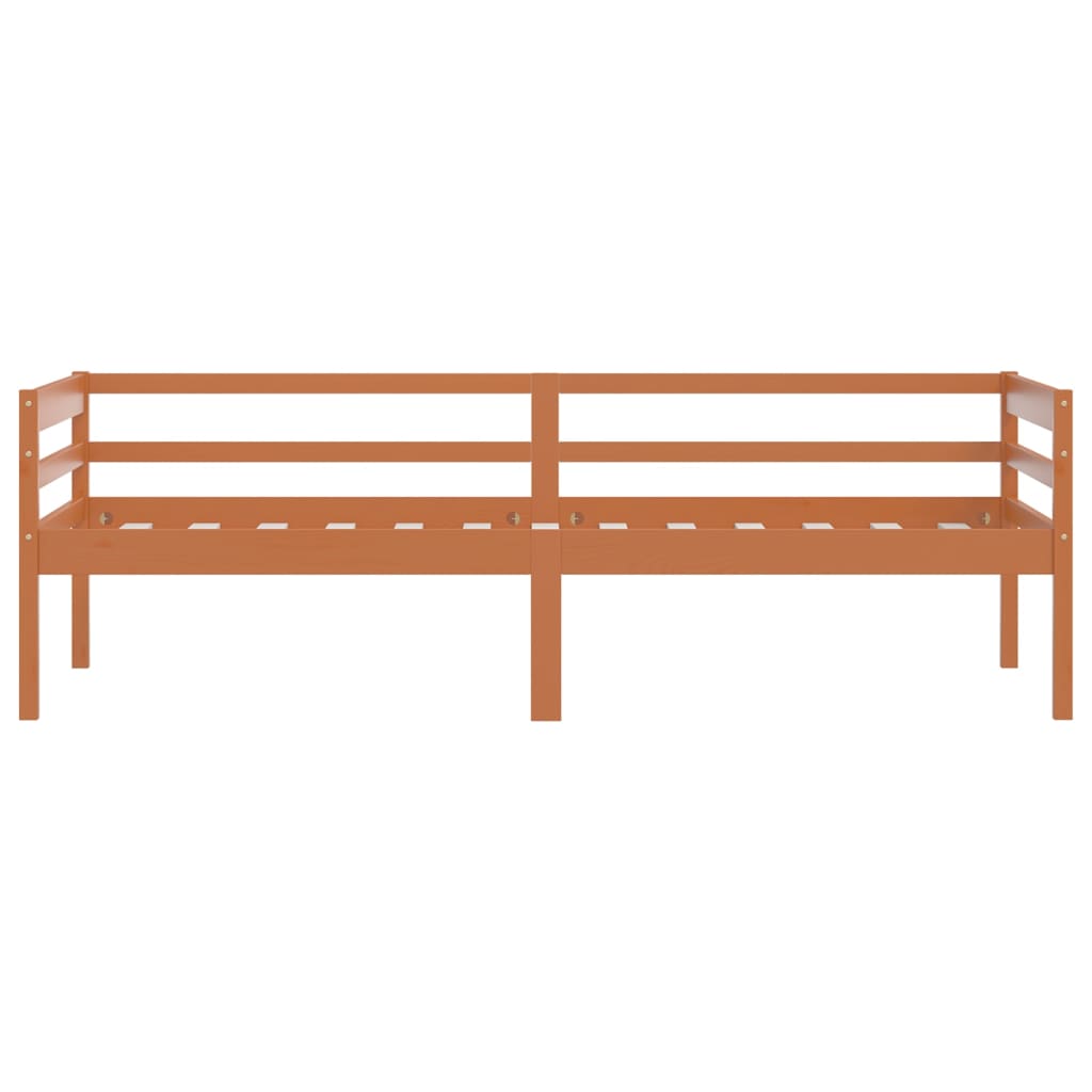 Sengeramme honningbrun heltre furu 90x200 cm