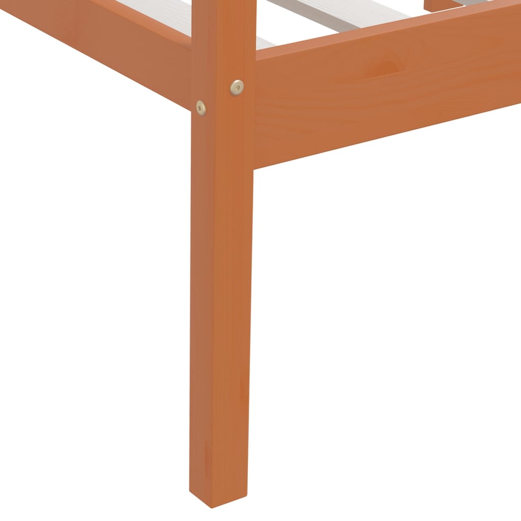 Sengeramme honningbrun heltre furu 90x200 cm
