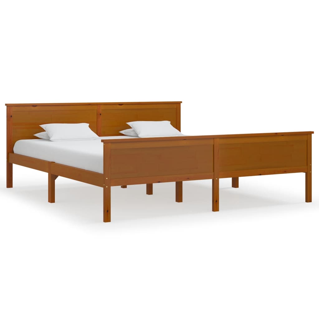 Sengeramme honningbrun furu 180x200 cm