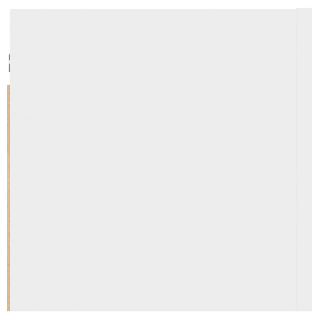 Nattbord 2 stk hvit 30,5x30x30 cm sponplate