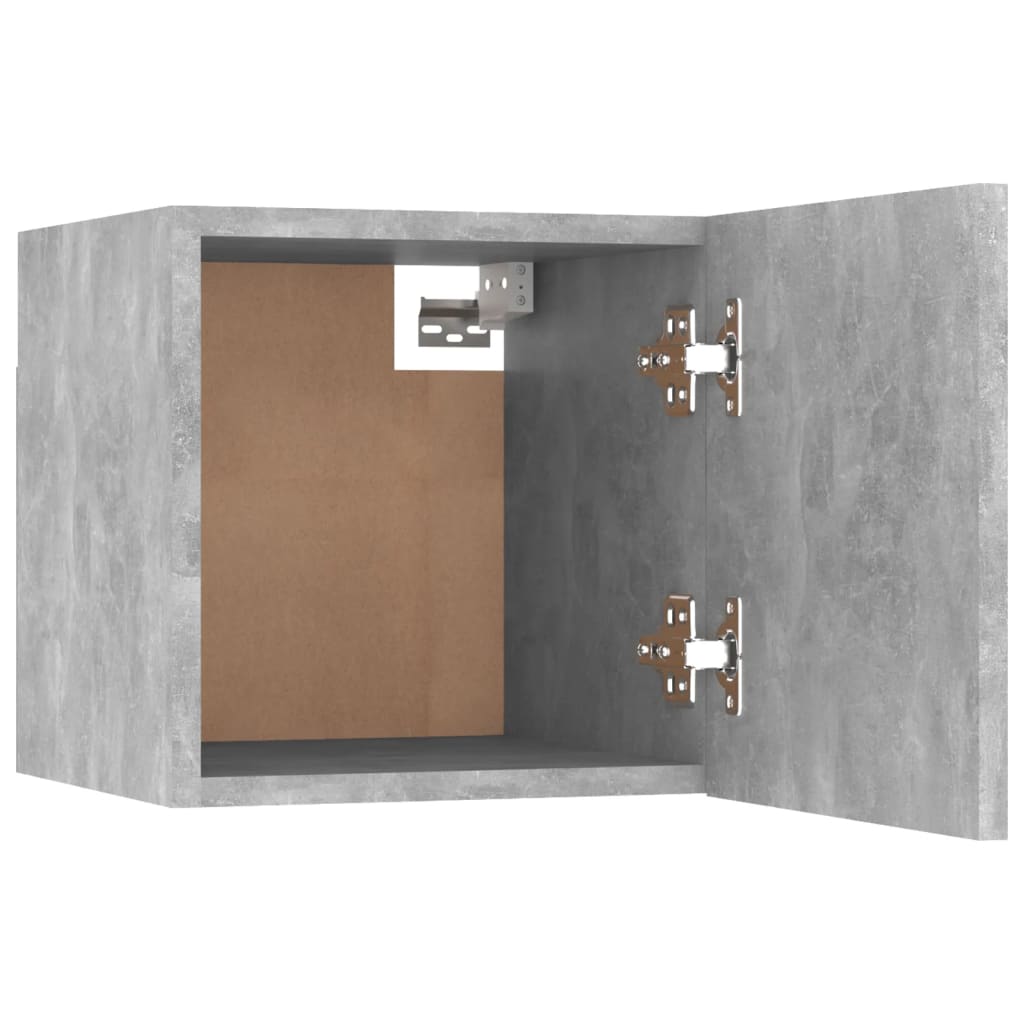 Nattbord 2 stk betonggrå 30,5x30x30 cm sponplate