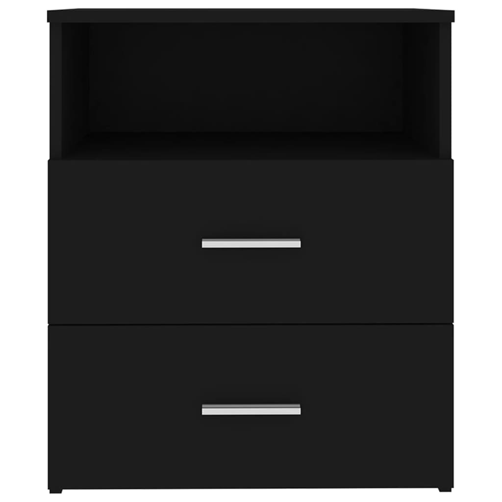 Nattbord 2 stk svart 50x32x60 cm