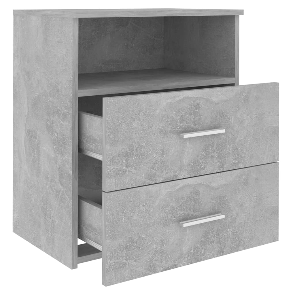 Nattbord betonggrå 50x32x60 cm