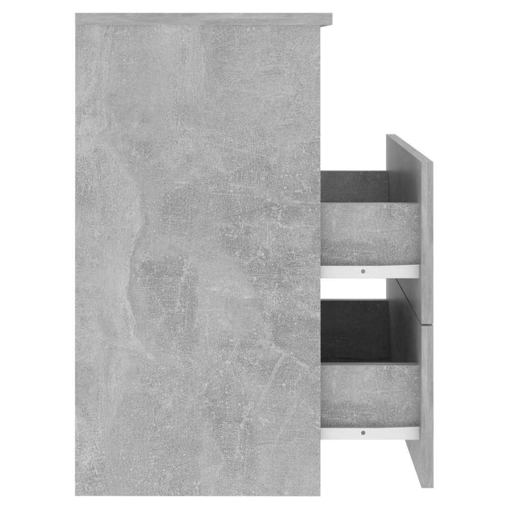 Nattbord betonggrå 50x32x60 cm