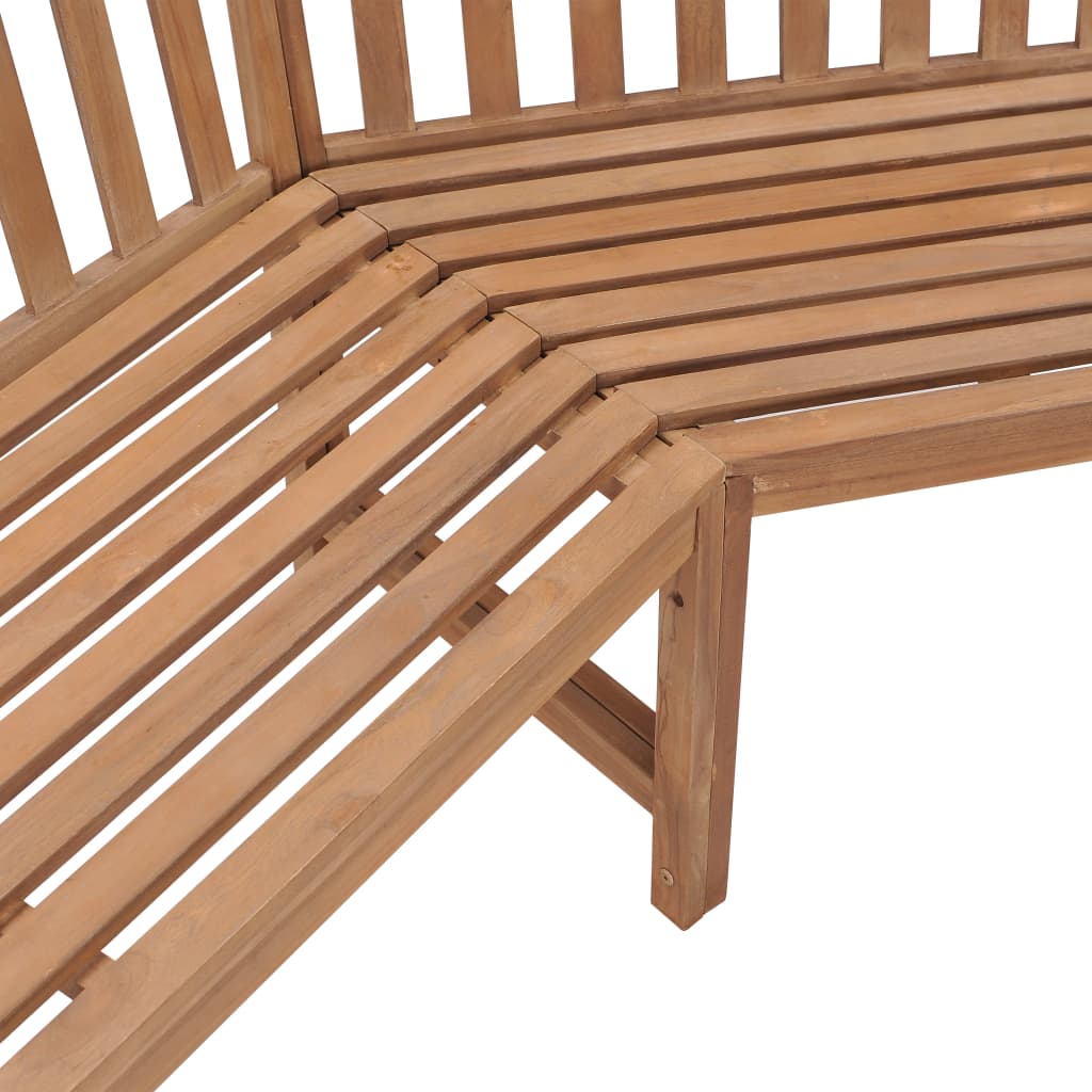Hjørnebenk for hage 185x185x90 cm heltre teak