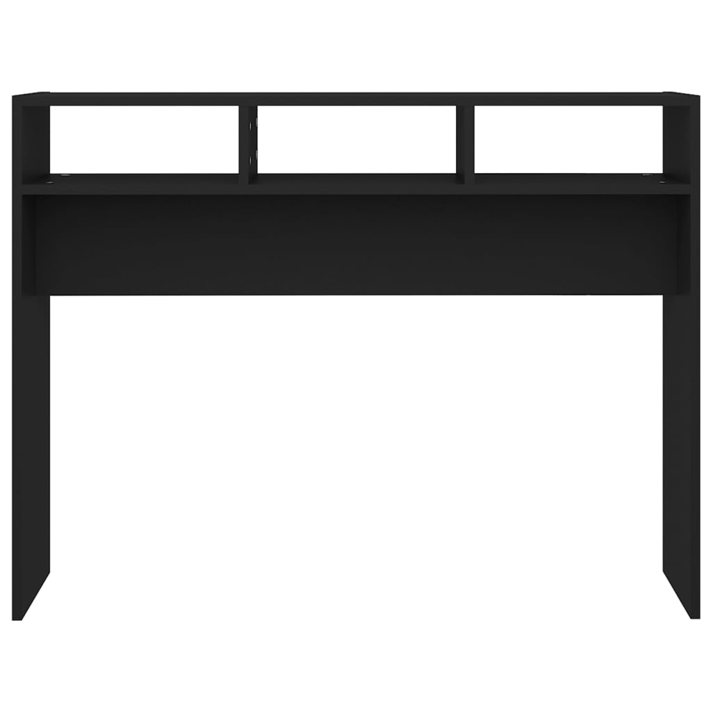 Konsollbord svart 105x30x80 cm sponplate