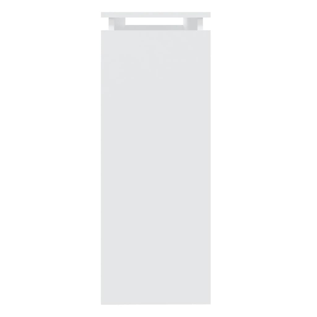 Konsollbord hvit 102x30x80 cm konstruert tre