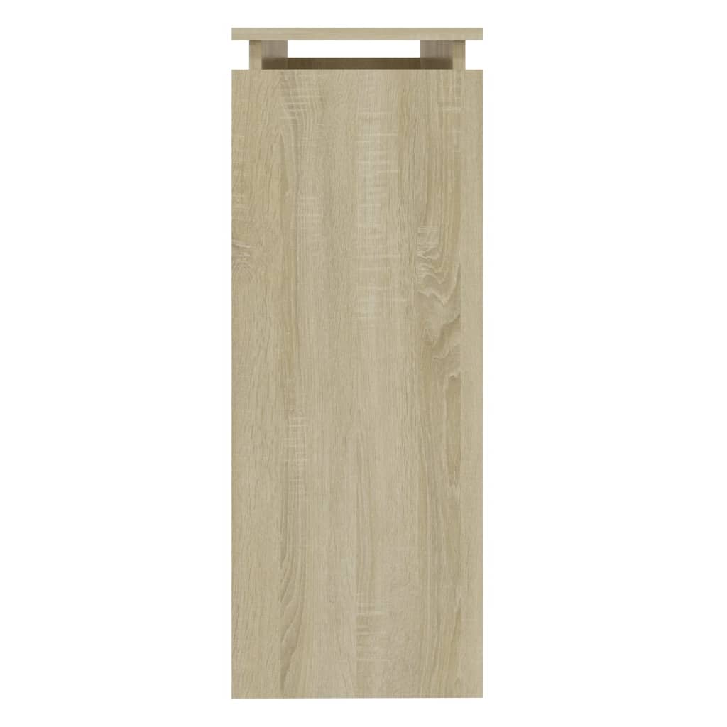 Konsollbord sonoma eik 102x30x80 cm sponplate