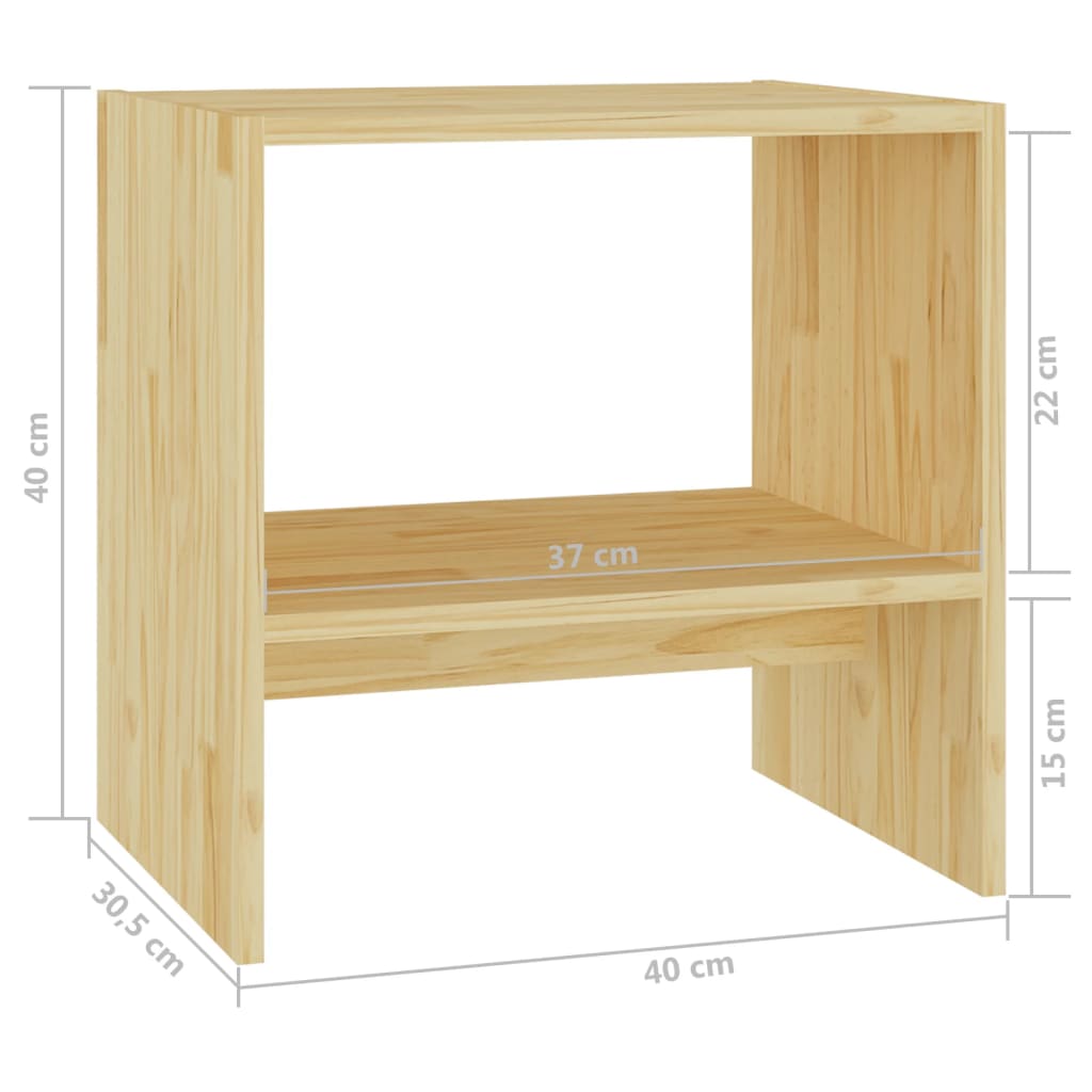 Nattbord 40x30,5x40 cm heltre furu
