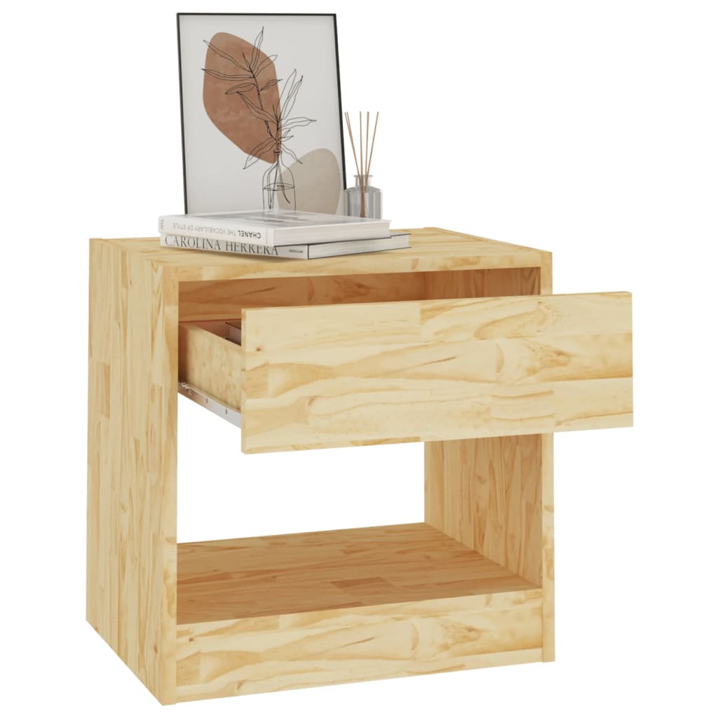 Nattbord 2 stk 40x31x40 cm heltre furu