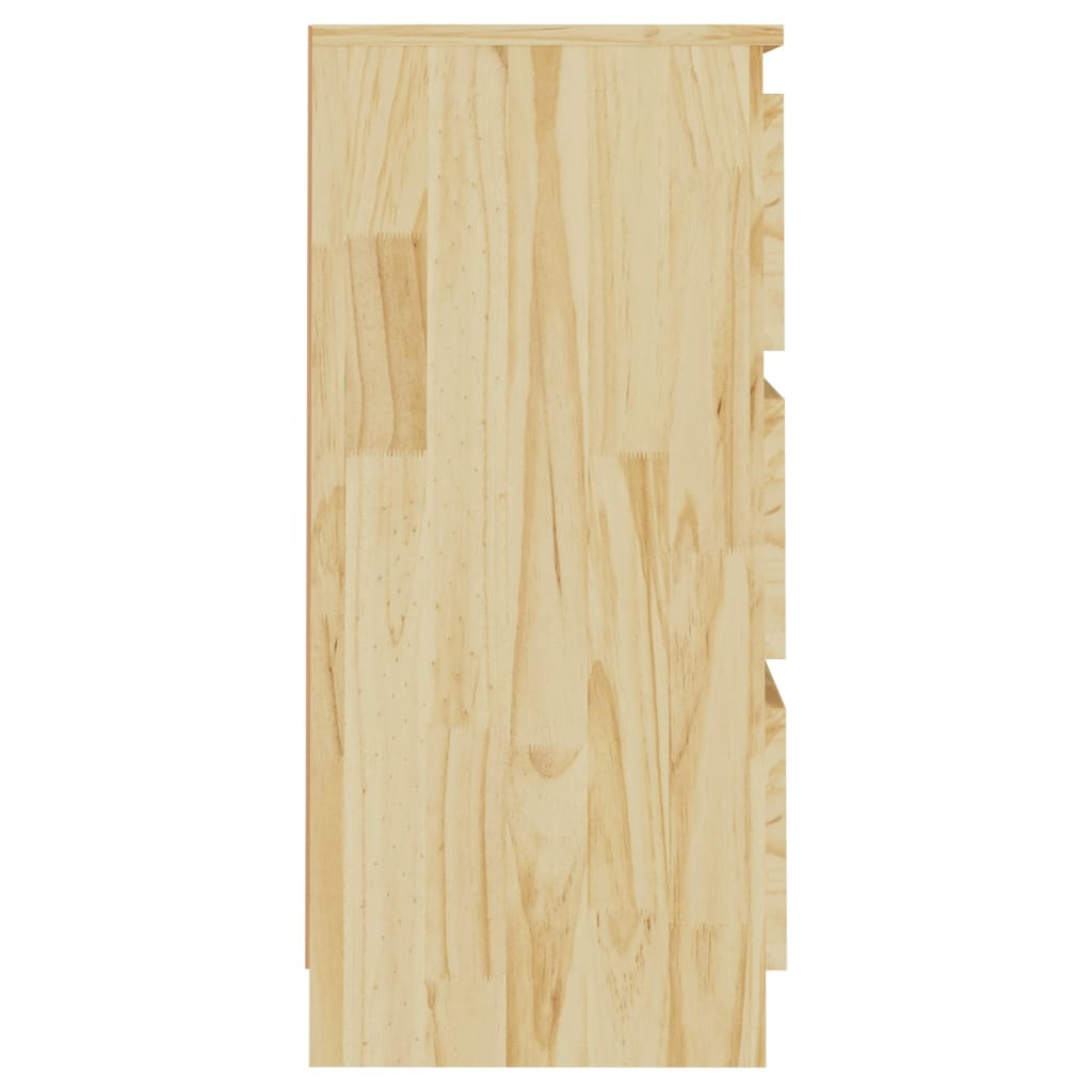 Nattbord 2 stk 40x29,5x64 cm heltre furu