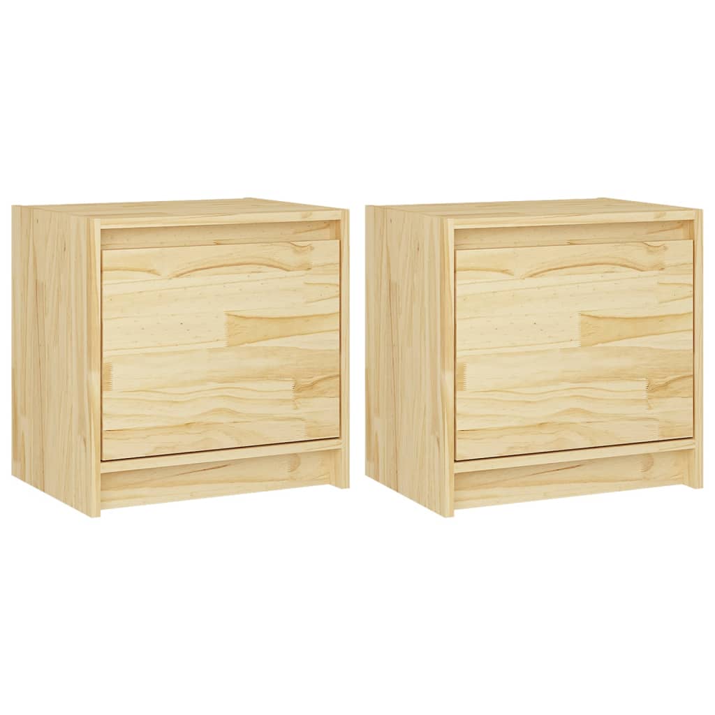 Nattbord 2 stk 40x30,5x40 cm heltre furu