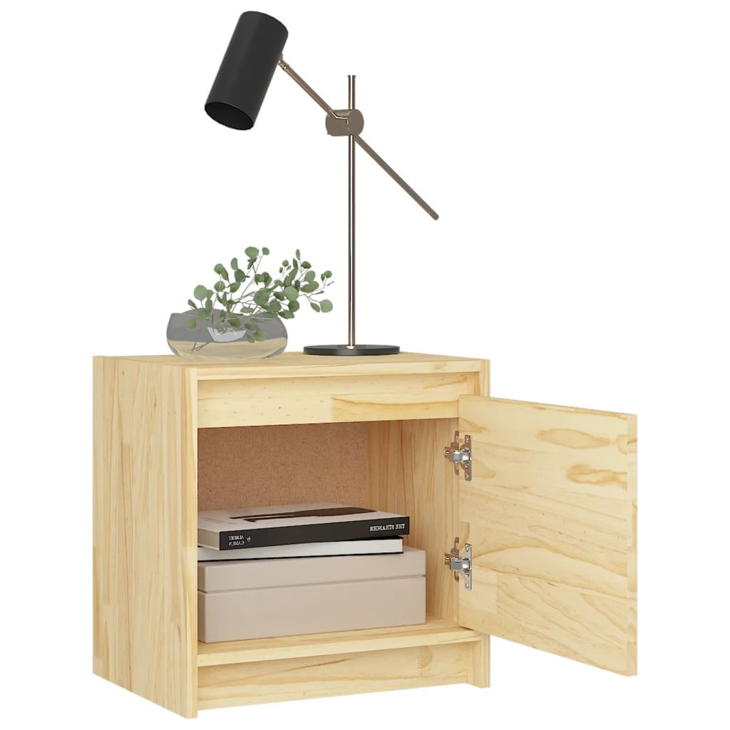 Nattbord 2 stk 40x30,5x40 cm heltre furu