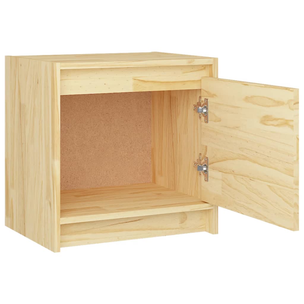 Nattbord 2 stk 40x30,5x40 cm heltre furu