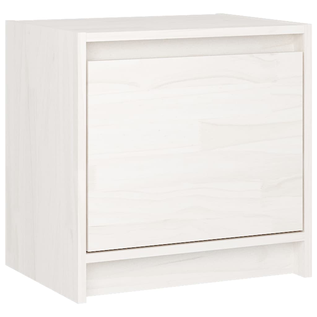 Nattbord 2 stk 40x30,5x40 cm heltre furu hvit