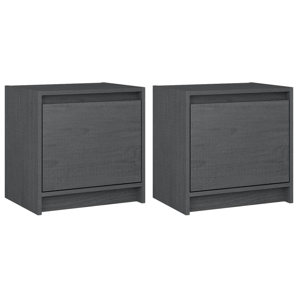 Nattbord 2 stk 40x30,5x40 cm heltre furu