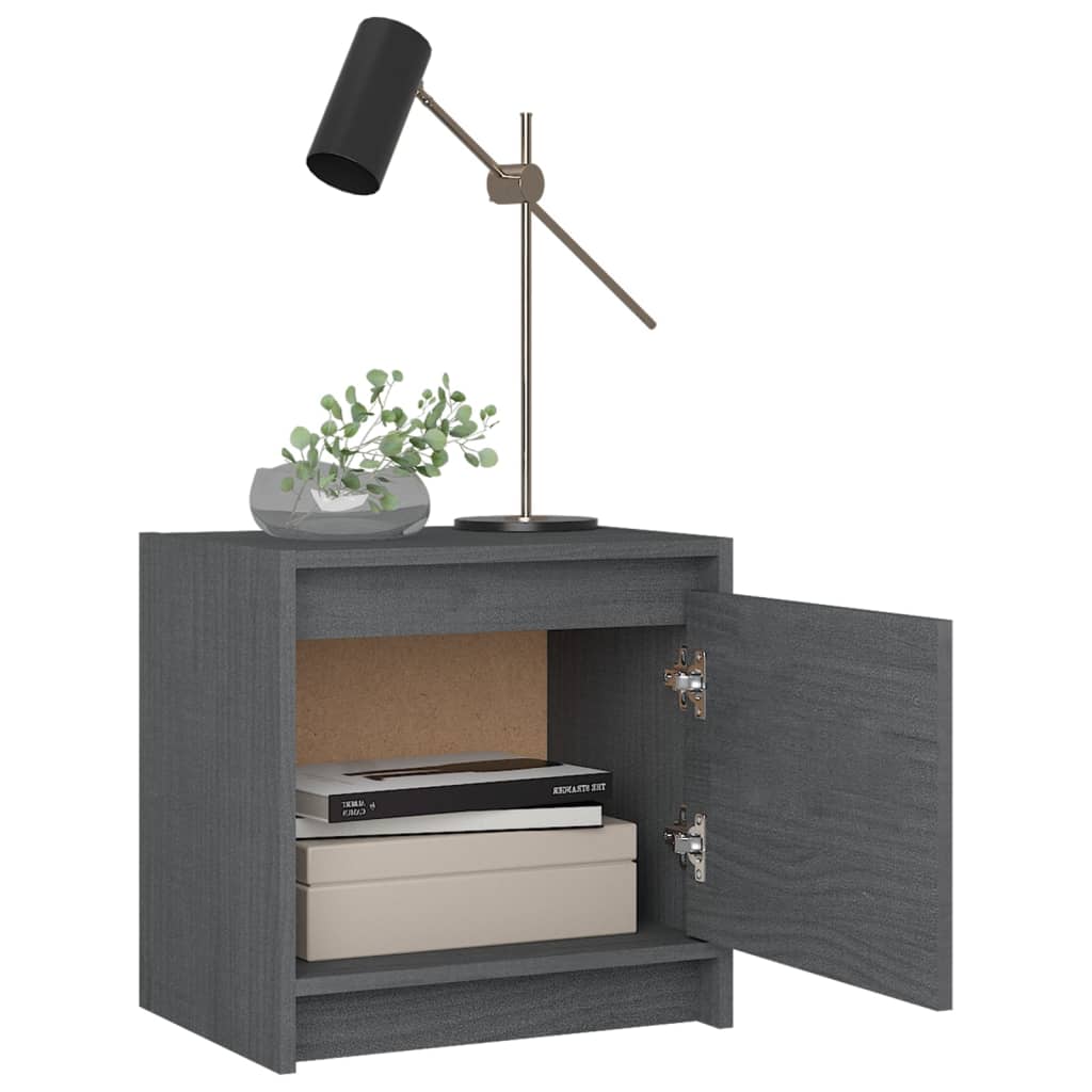 Nattbord 2 stk 40x30,5x40 cm heltre furu