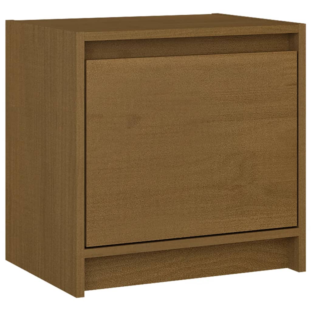 Nattbord 2 stk 40x30,5x40 cm heltre furu honningbrun