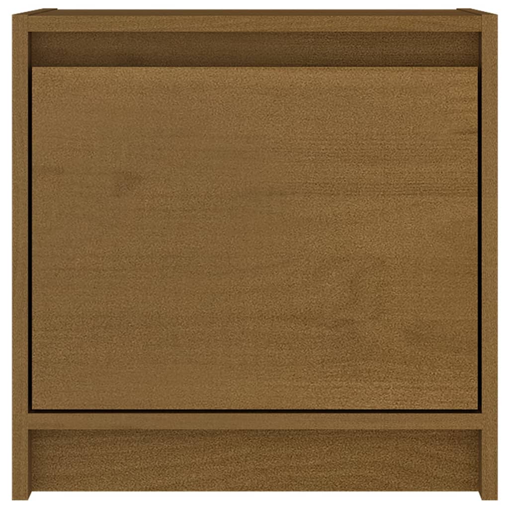 Nattbord 2 stk 40x30,5x40 cm heltre furu honningbrun
