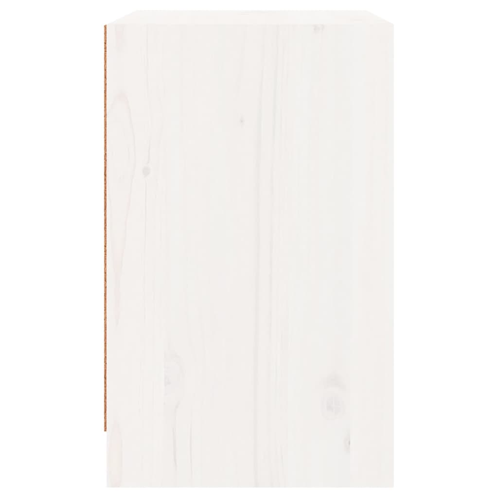 Nattbord 2 stk 40x31x50 cm heltre furu hvit