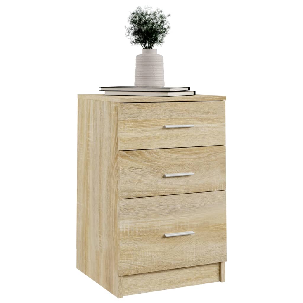 Nattbord sonoma eik 40x40x63 cm konstruert tre