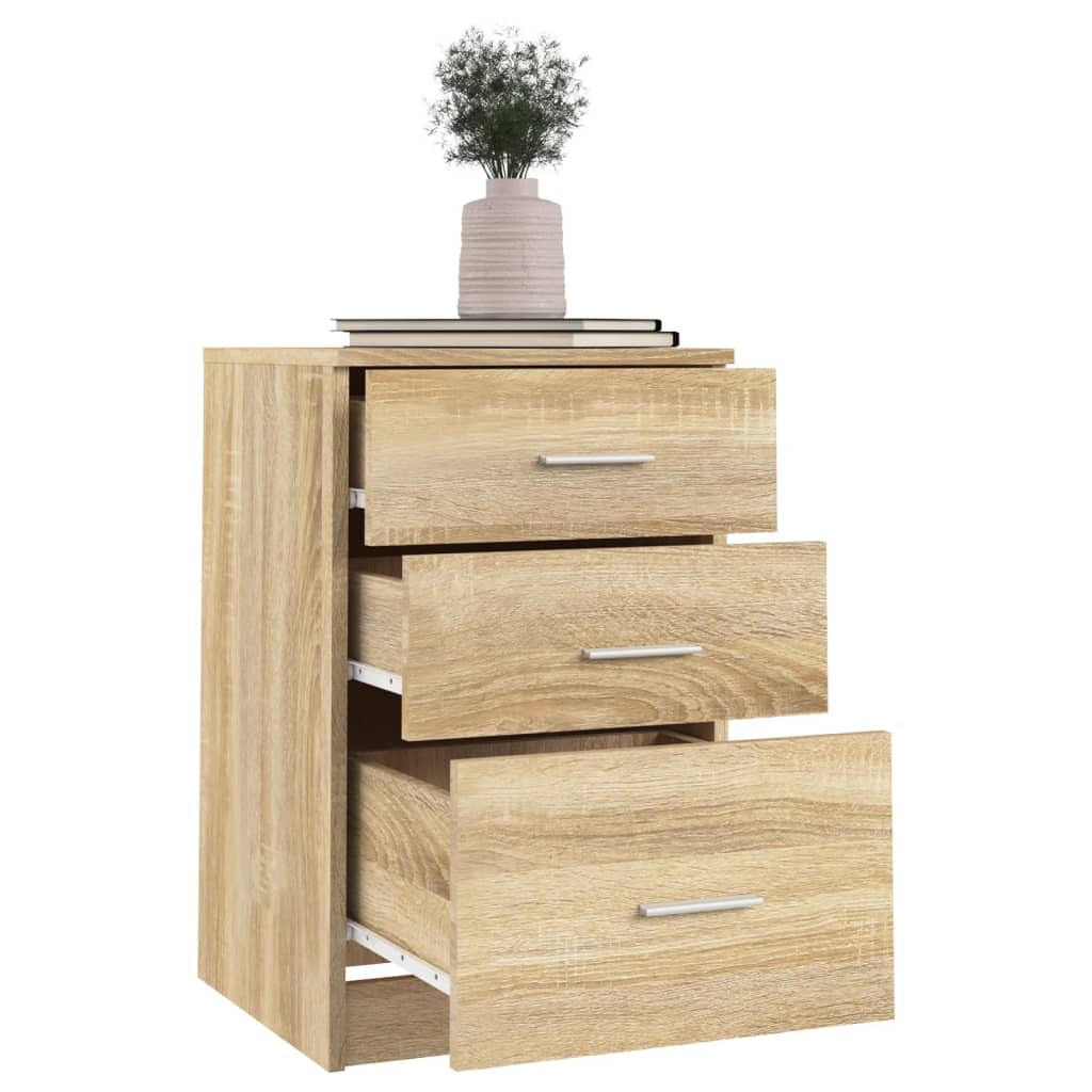 Nattbord sonoma eik 40x40x63 cm konstruert tre