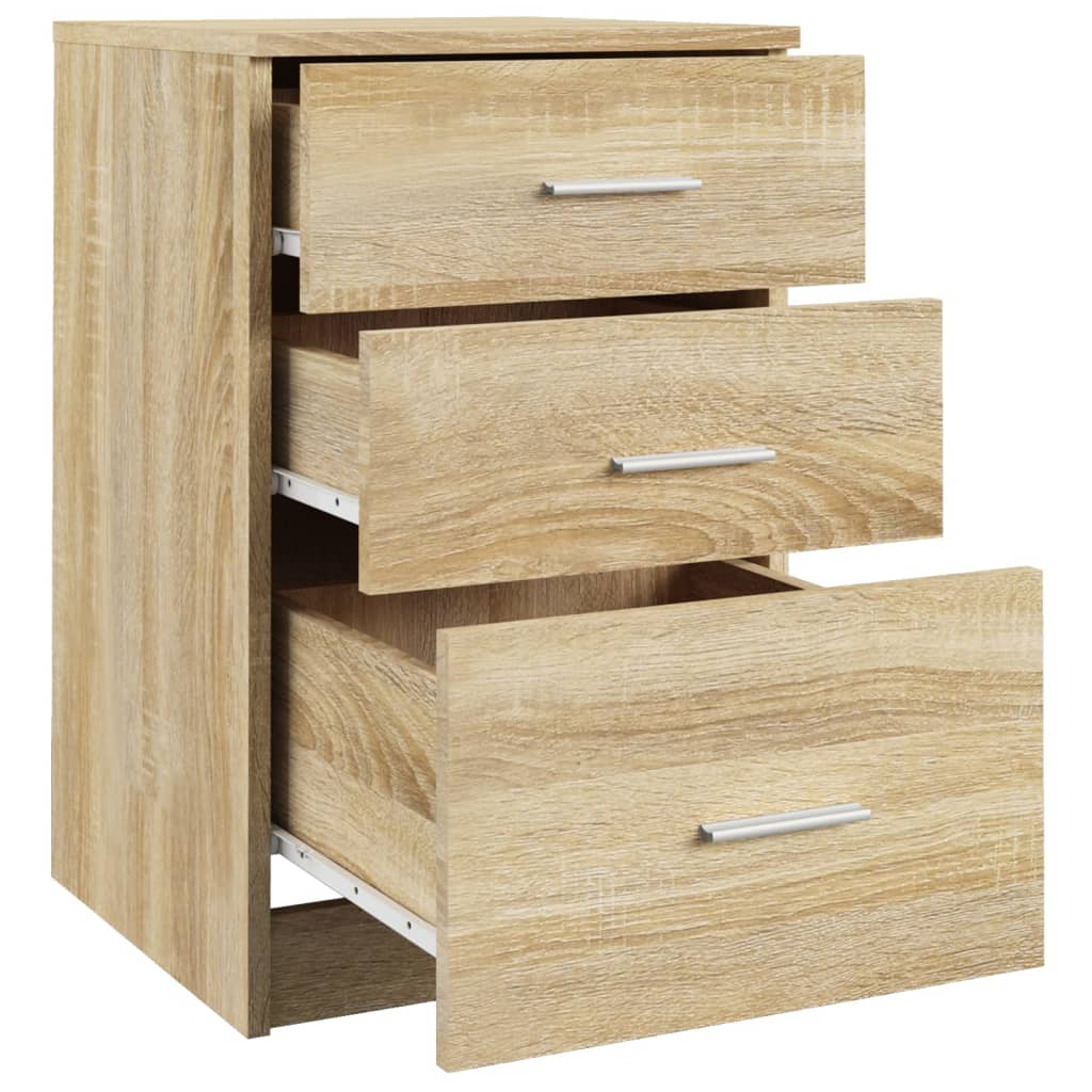 Nattbord sonoma eik 40x40x63 cm konstruert tre