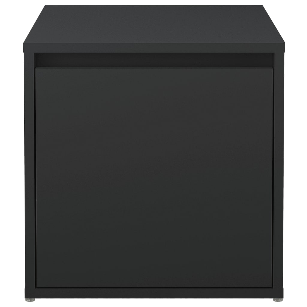 Oppbevaringsskap svart 40,5x40x40 cm konstruert tre
