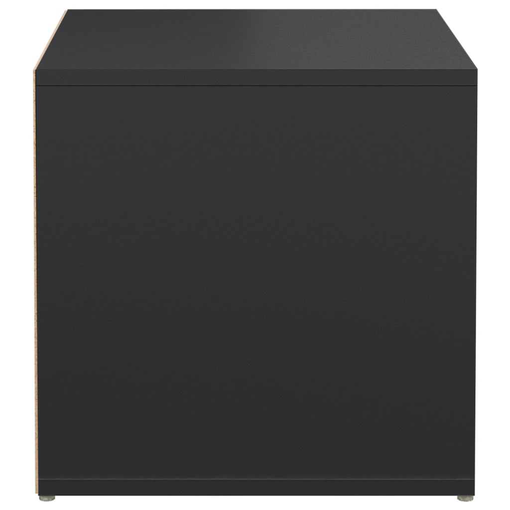 Oppbevaringsskap svart 40,5x40x40 cm konstruert tre