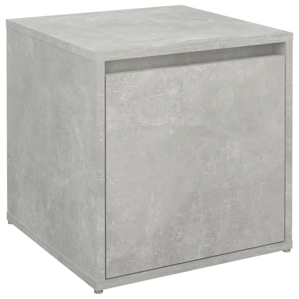 Oppbevaringsskap betonggrå 40,5x40x40 cm konstruert tre