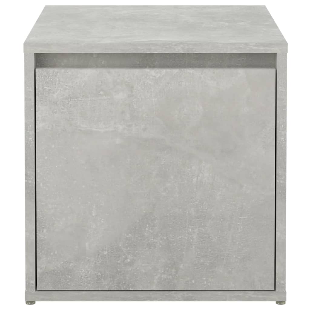 Oppbevaringsskap betonggrå 40,5x40x40 cm konstruert tre