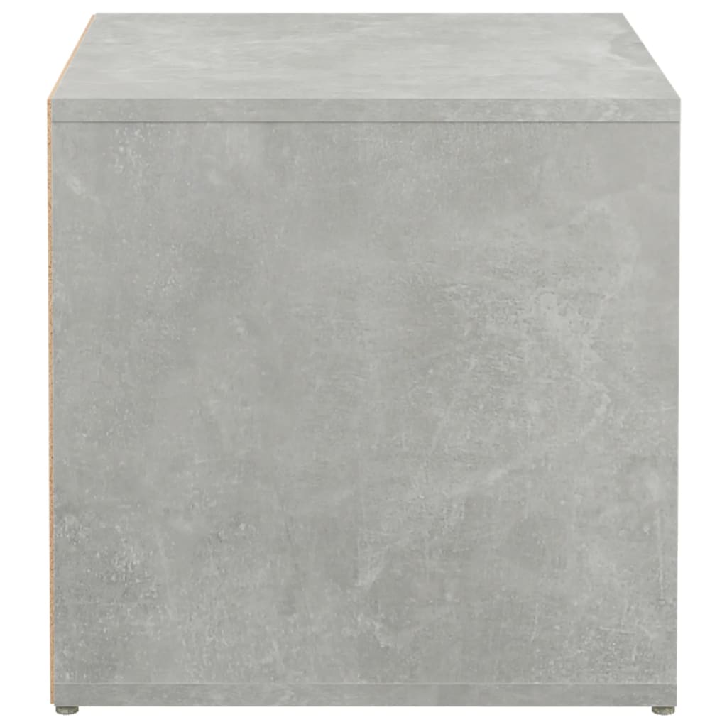 Oppbevaringsskap betonggrå 40,5x40x40 cm konstruert tre