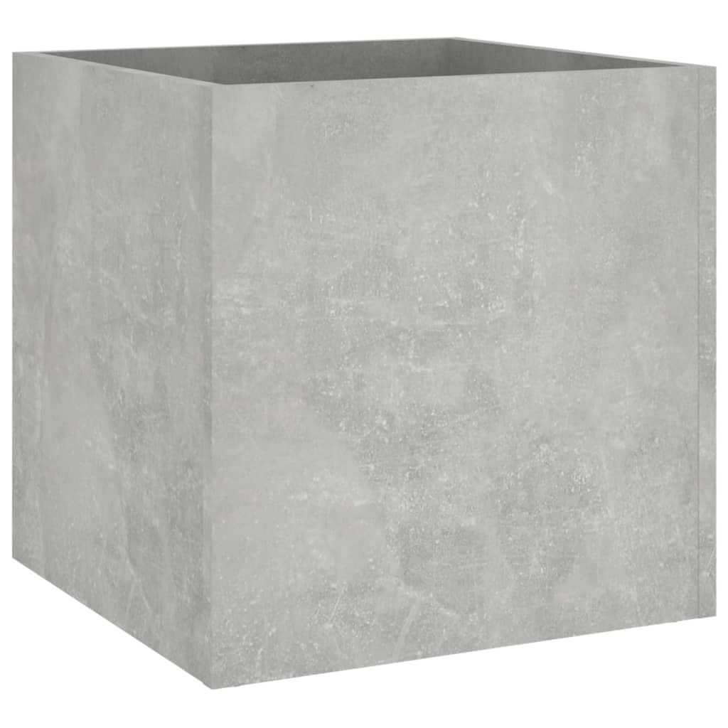 Plantekasse betonggrå 40x40x40 cm konstruert tre