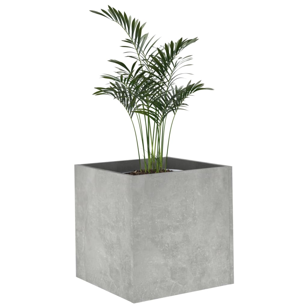 Plantekasse betonggrå 40x40x40 cm konstruert tre