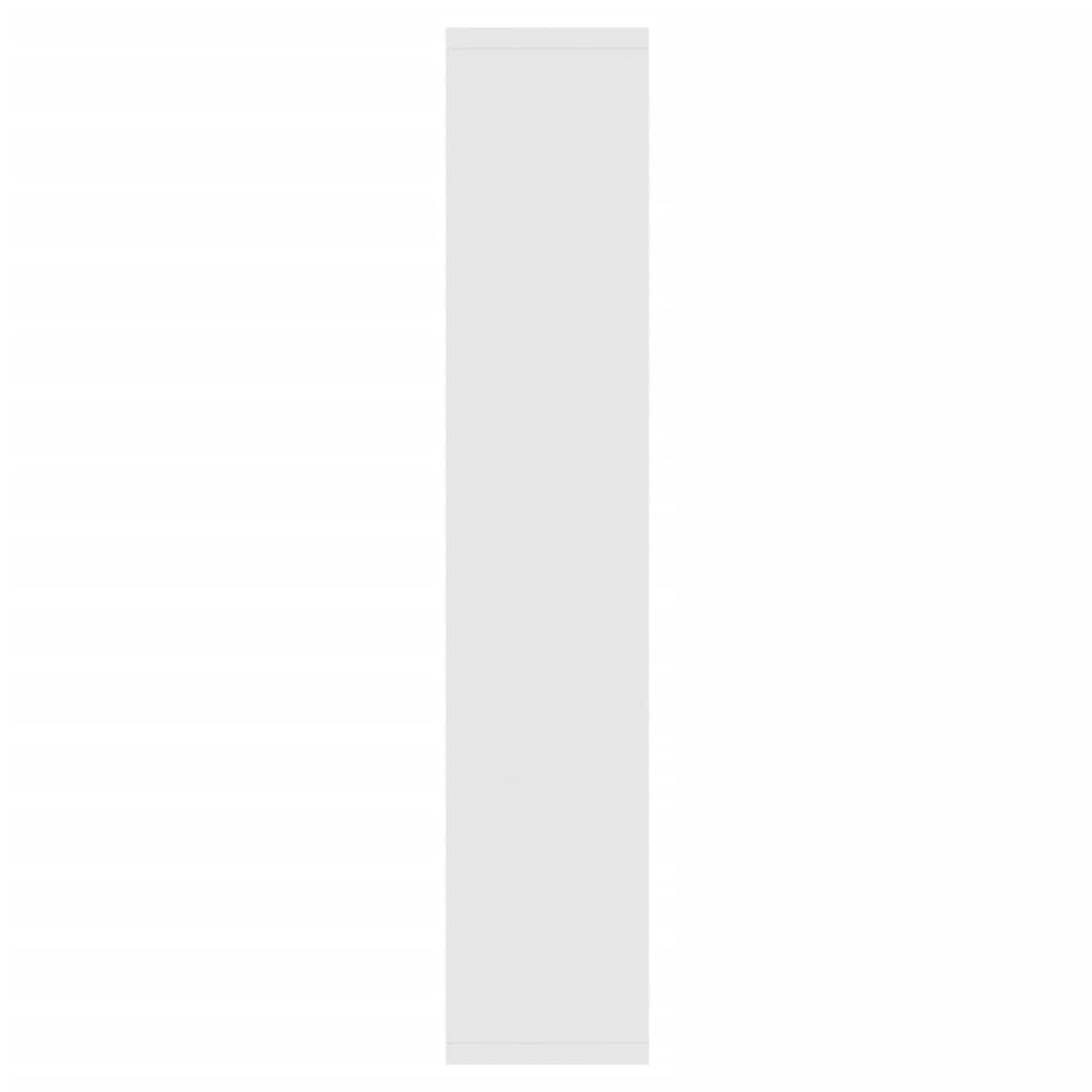 Speilskap med LED hvit 91x15x76,5 cm