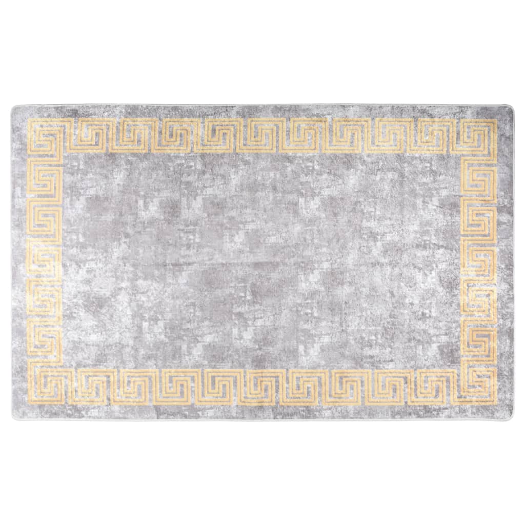 Vaskbart teppe 80x150 cm grå sklisikker