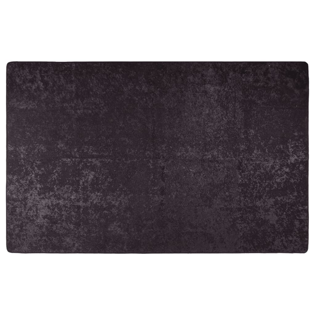 Vaskbart teppe 160x300 cm antrasitt sklisikker