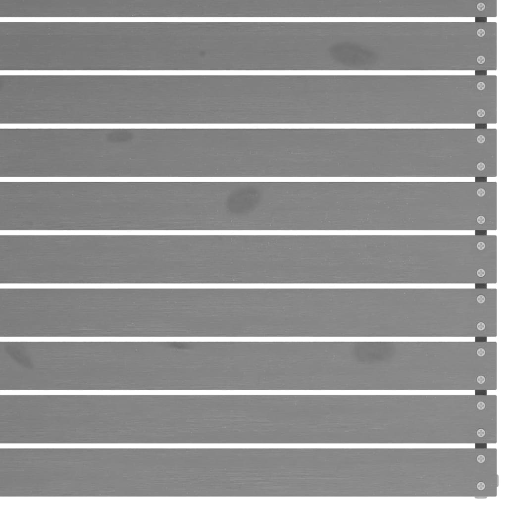 Utendørs midtsofaer 4 stk grå heltre furu
